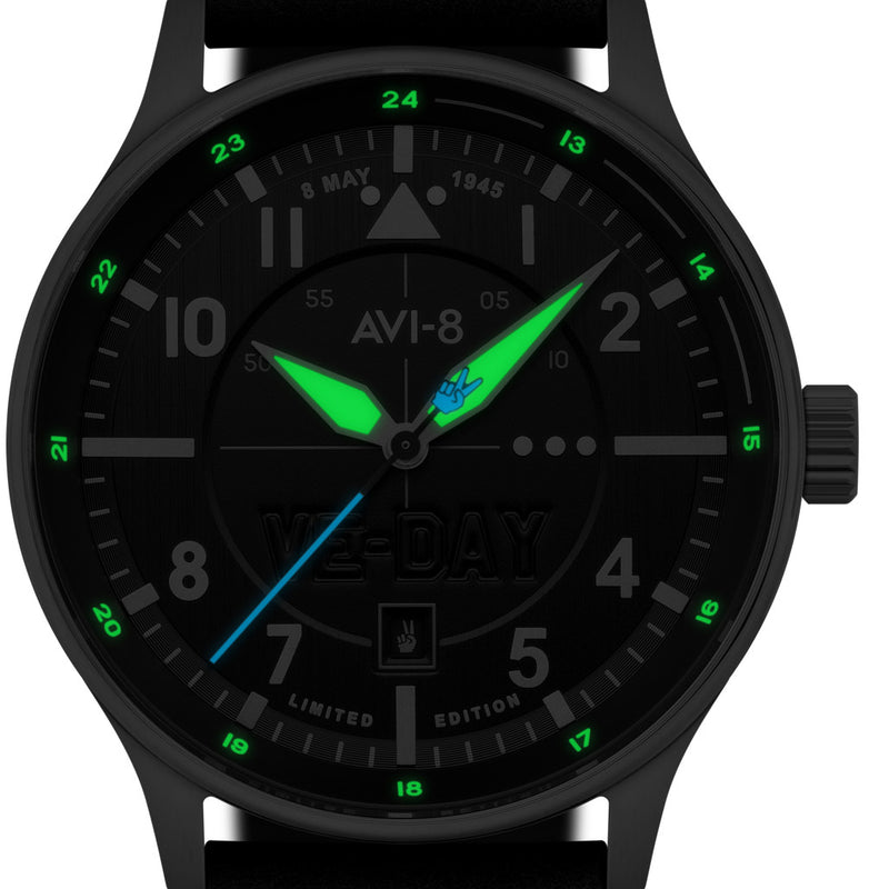 AVI-8 Hawker Hurricane VE-Day 80th LE Vanguard Black Watch #AV-4094-05