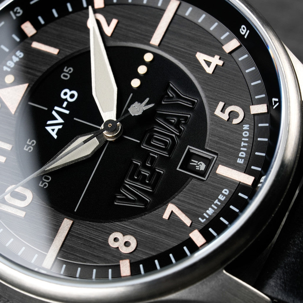 CAPTAINS HELM × ALIVE　THE BLACK WATCH AVI-8 Hawker Hurricane VE-Day 80th LE Vanguard Black Watch #AV