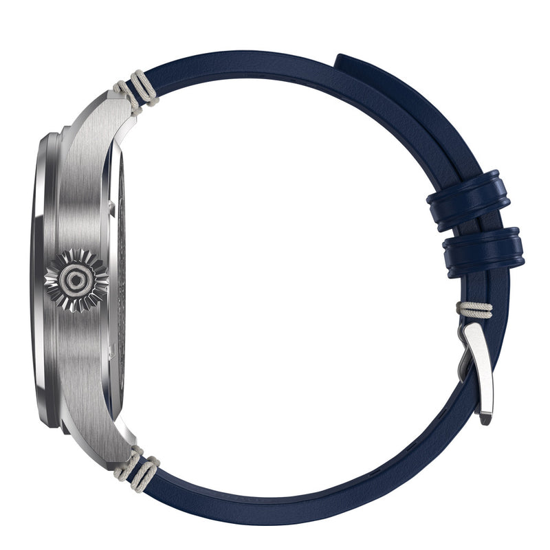 AVI-8 Hawker Hurricane Acklington Clowes Automatic Pilot Watch with Blue Dial #AV-4097-02 crown