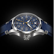 AVI-8 Hawker Hurricane Acklington Clowes Automatic Pilot Watch with Blue Dial #AV-4097-02 side