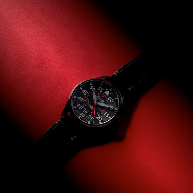 AVI-8 Hawker Hurricane Clowes Automatic Night Reaper LE with Black Dial #AV-4097-05