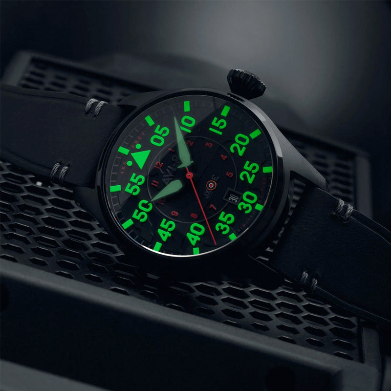 AVI-8 Hawker Hurricane Clowes Automatic Night Reaper LE with Black Dial #AV-4097-05
