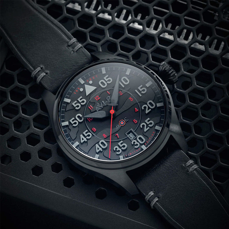 AVI-8 Hawker Hurricane Clowes Automatic Night Reaper LE with Black Dial #AV-4097-05