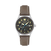 AVI-8 McKellar Dual Time Watch with Brown Dial #AV-4101-09