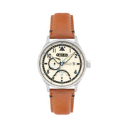AVI-8 McKellar Dual Time Watch with Ivory Dial #AV-4101-0C