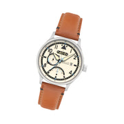 AVI-8 McKellar Dual Time Watch with Ivory Dial #AV-4101-0C