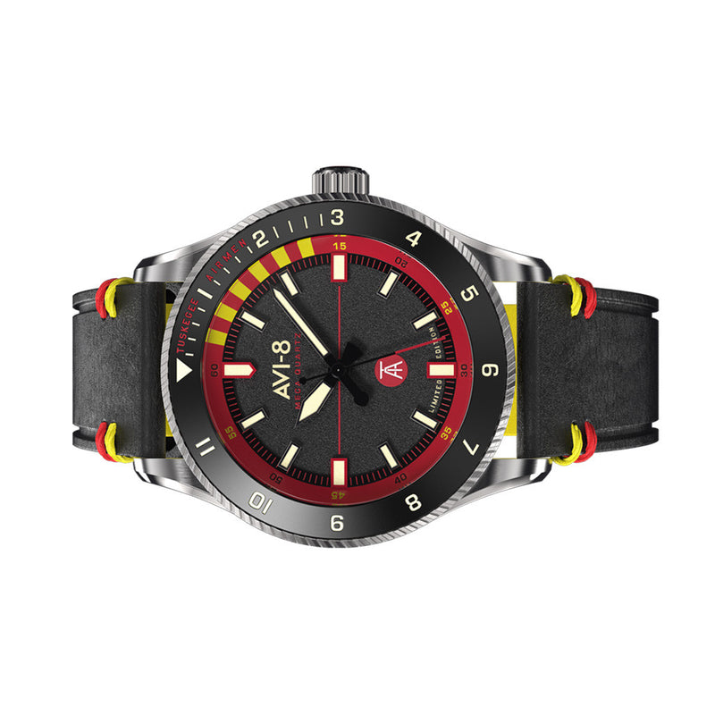AVI-8 Tuskegee Airmen Meca-Quartz Limited Edition, Licata #AV-4103-01 side