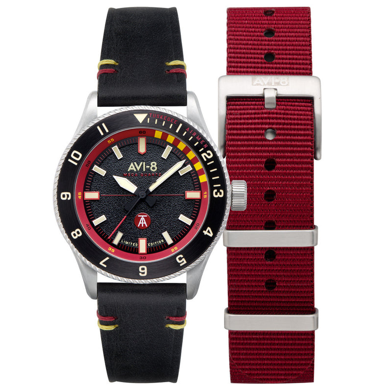 AVI-8 Tuskegee Airmen Meca-Quartz Limited Edition, Licata #AV-4103-01 strap