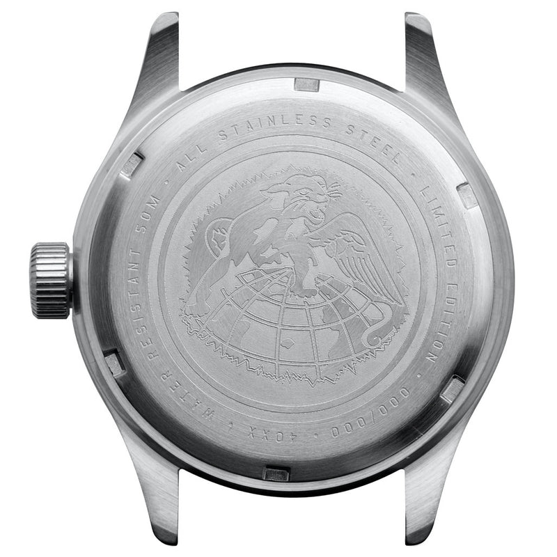 AVI-8 Tuskegee Airmen Meca-Quartz Limited Edition, Lucera #AV-4103-02 back