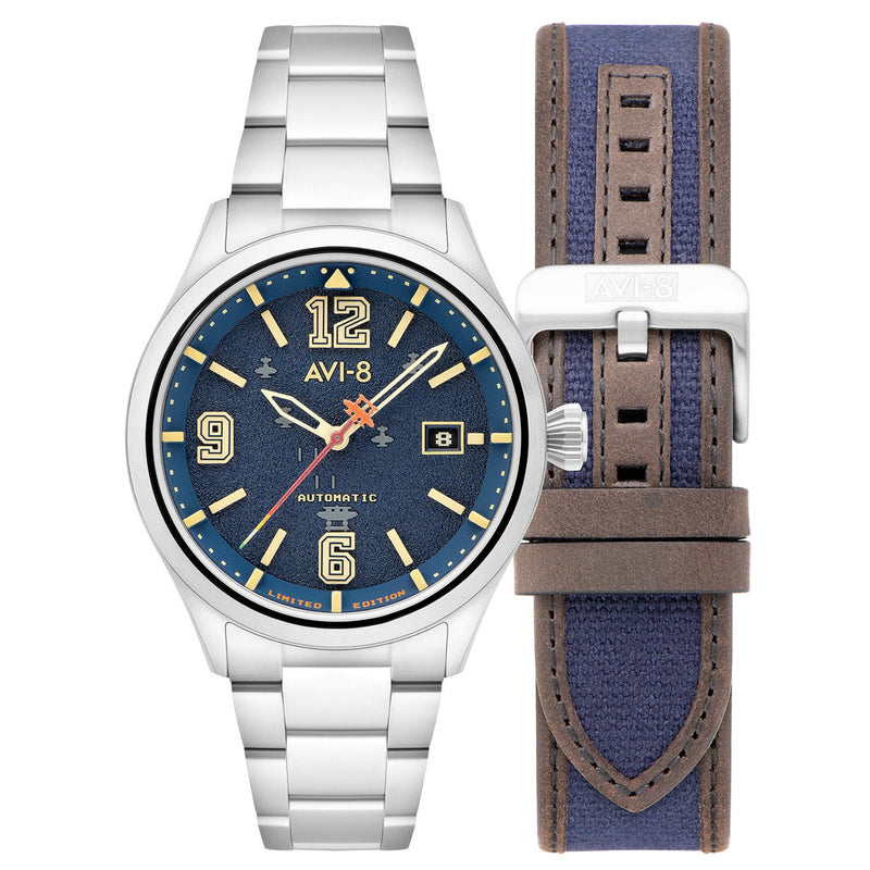 AVI-8 Capcom 1942 Automatic Limited Edition Blue Watch AV-4104-11