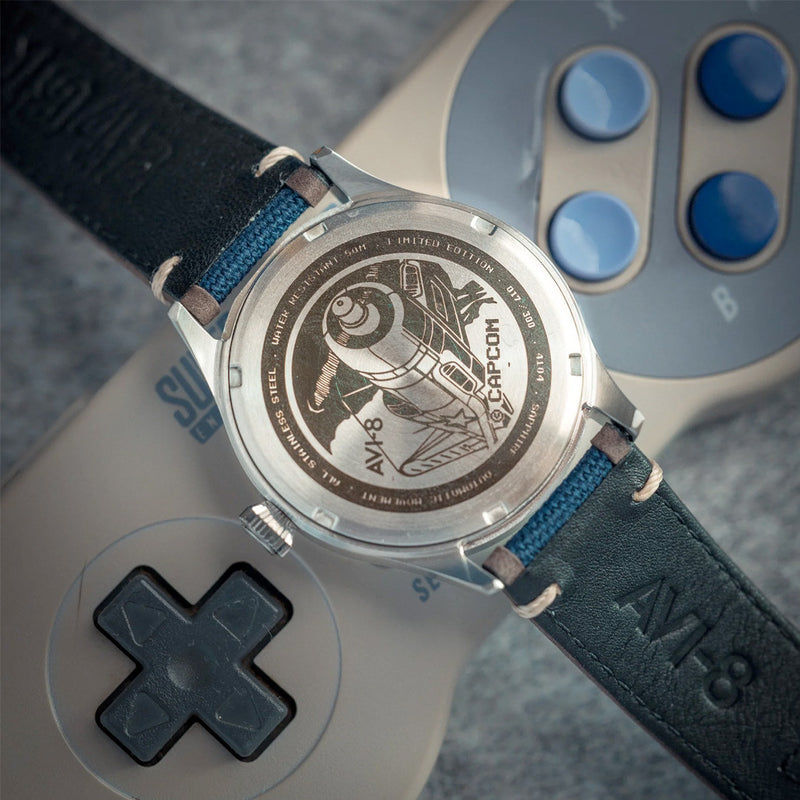 AVI-8 Capcom 1942 Automatic Limited Edition Blue Watch AV-4104-11