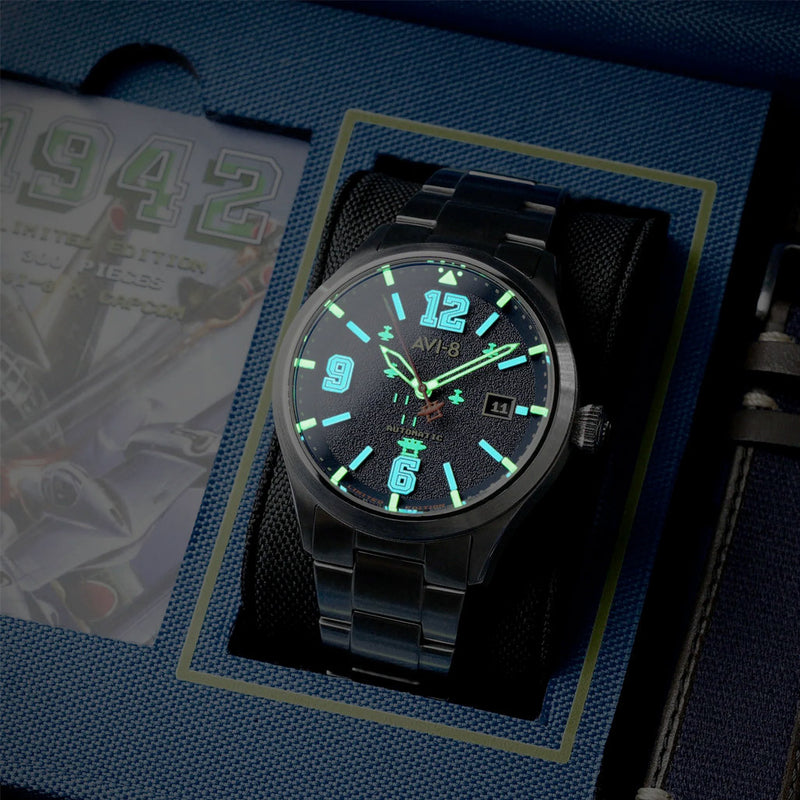 AVI-8 Capcom 1942 Automatic Limited Edition Blue Watch AV-4104-11