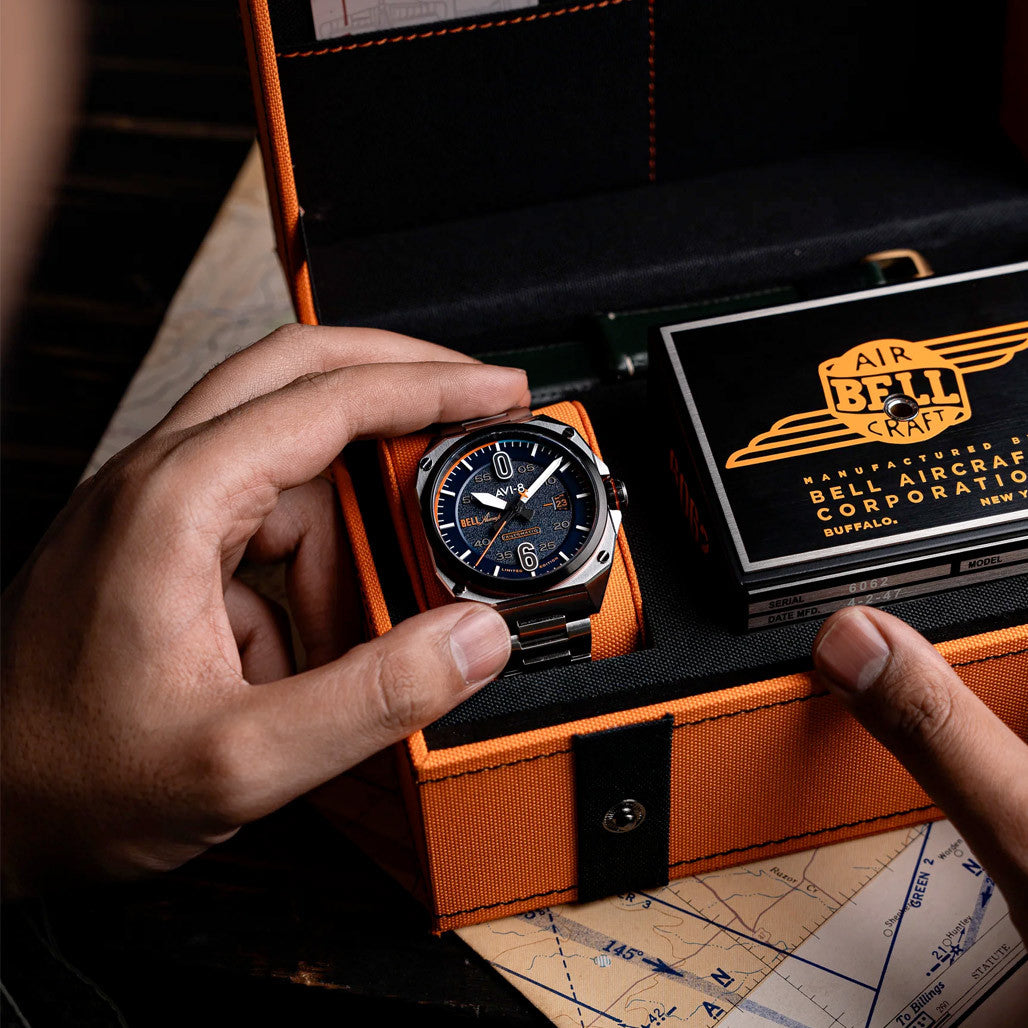 AVI-8 Bell X-1 Glamorous Glennis Automatic Buffalo Blue Ltd