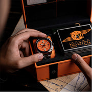 AVI-8 Bell X-1 Glamorous Glennis Automatic Muroc Orange Ltd Edition Watch #AV-4106-22
