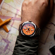 AVI-8 Bell X-1 Glamorous Glennis Automatic Muroc Orange Ltd Edition Watch #AV-4106-22