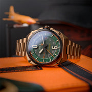 AVI-8 Bell X-1 Glamorous Glennis Automatic Mojave Green Ltd Edition Watch #AV-4106-44