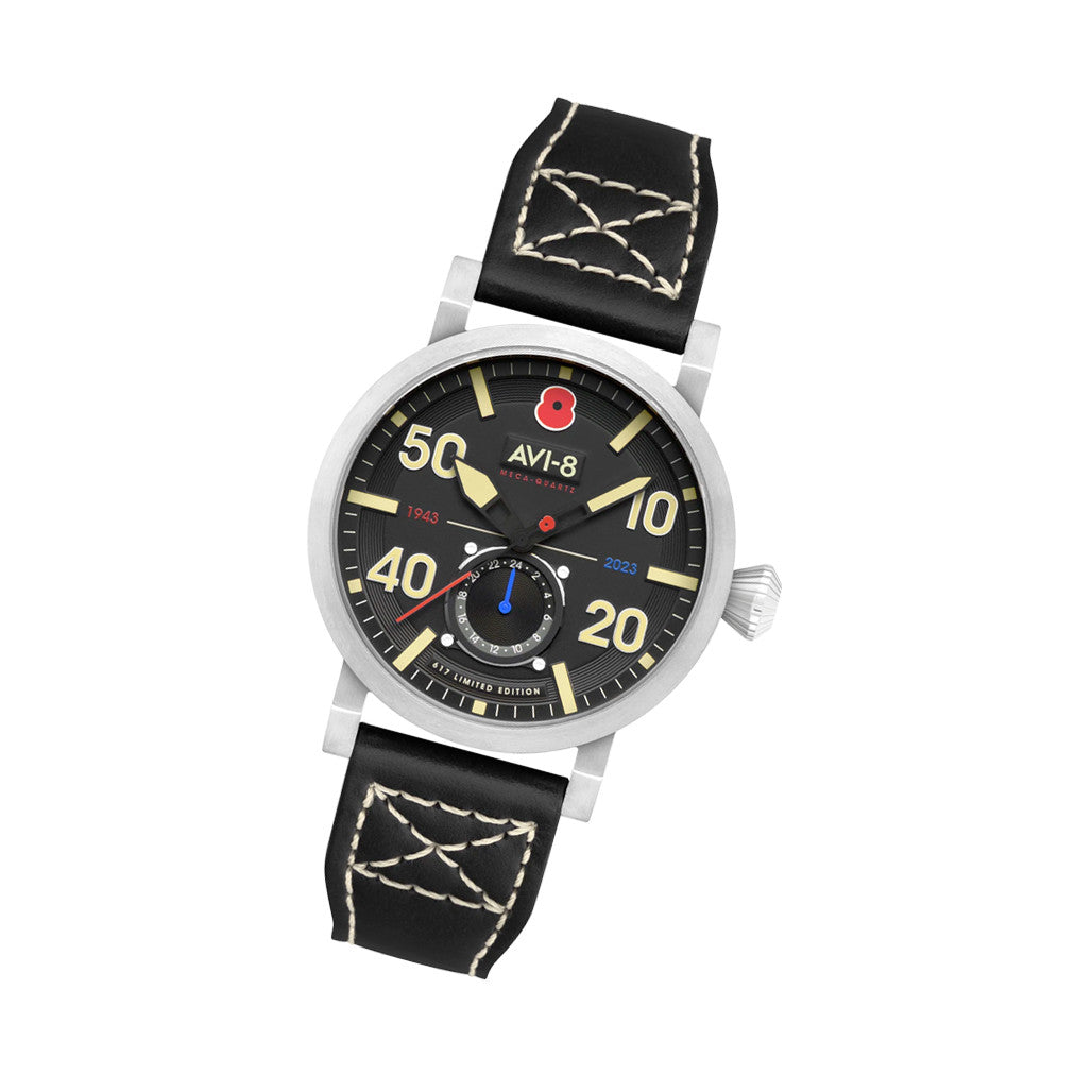 AVI-8 Royal British Legion Meca-Quartz LE Watch with Black Onyx