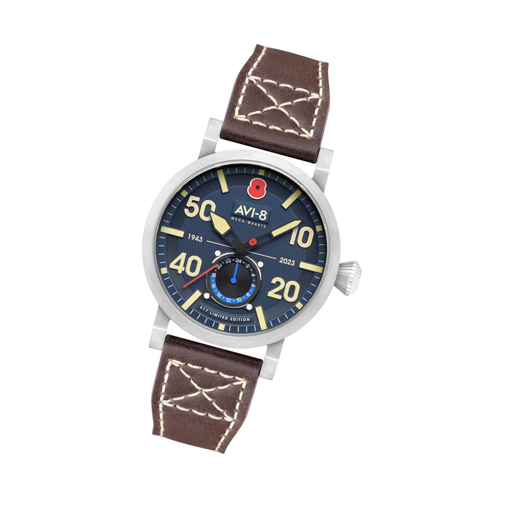 AVI-8 Royal British Legion Meca-Quartz LE Watch with Navy Blue