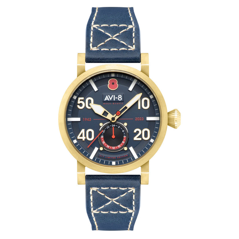 AVI-8 Royal British Legion Meca-Quartz LE Watch with Midnight Blue Dial #AV-4108-RBL-03