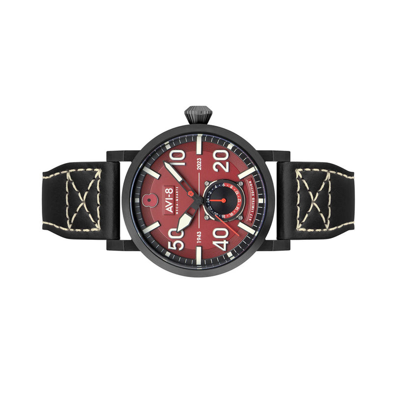 AVI-8 Royal British Legion Meca-Quartz LE Watch with Red Merlot Dial #AV-4108-RBL-04