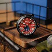 AVI-8 Royal British Legion Meca-Quartz LE Watch with Red Merlot Dial #AV-4108-RBL-04