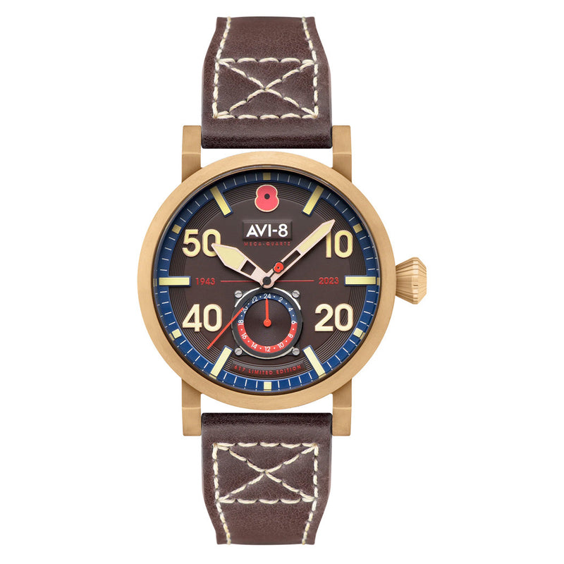 AVI-8 Royal British Legion Meca-Quartz LE Watch with Carbon Brown Dial #AV-4108-RBL-05