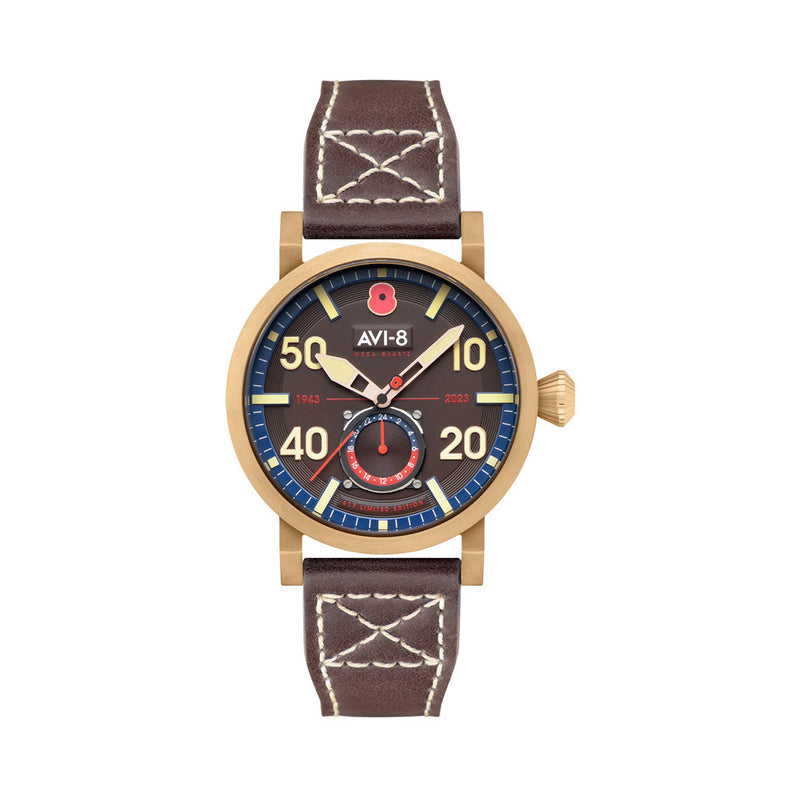 AVI-8 Royal British Legion Meca-Quartz LE Watch with Carbon Brown Dial #AV-4108-RBL-05