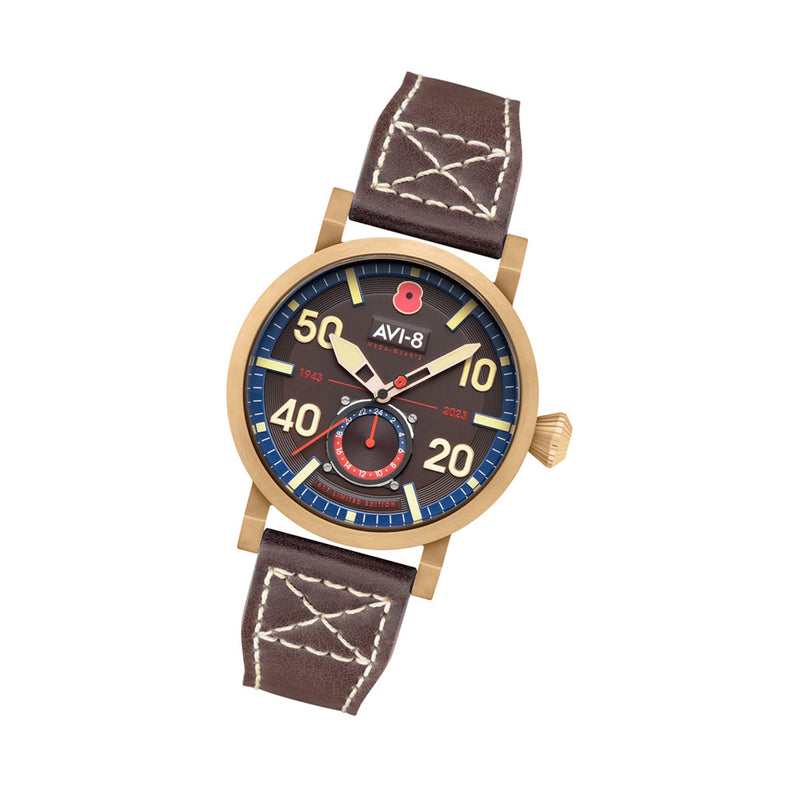 AVI-8 Royal British Legion Meca-Quartz LE Watch with Carbon Brown Dial #AV-4108-RBL-05