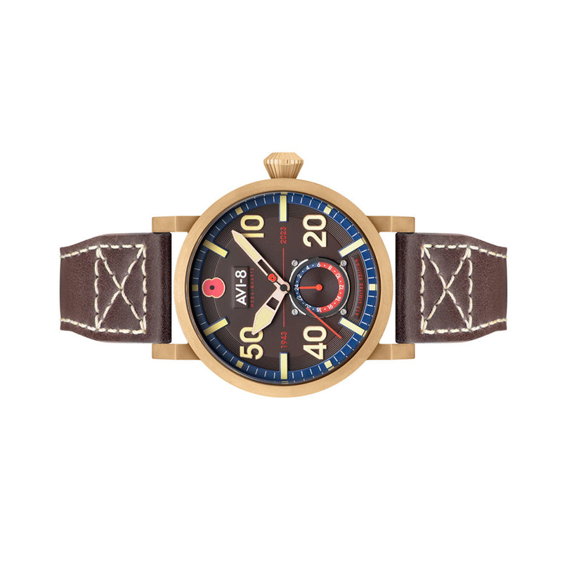 AVI-8 Royal British Legion Meca-Quartz LE Watch with Carbon Brown Dial #AV-4108-RBL-05
