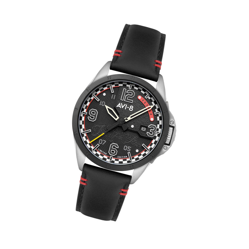 AVI-8 P-51 Mustang Twilight Tear Automatic LE with Twilight Black Dial #AV-4111-01