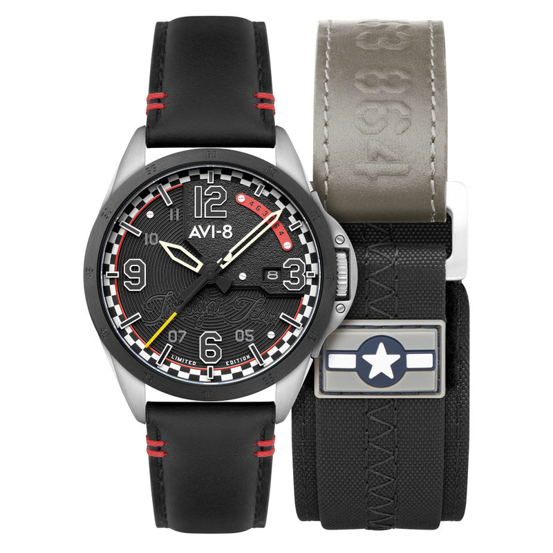 AVI-8 P-51 Mustang Twilight Tear Automatic LE with Twilight Black Dial #AV-4111-01