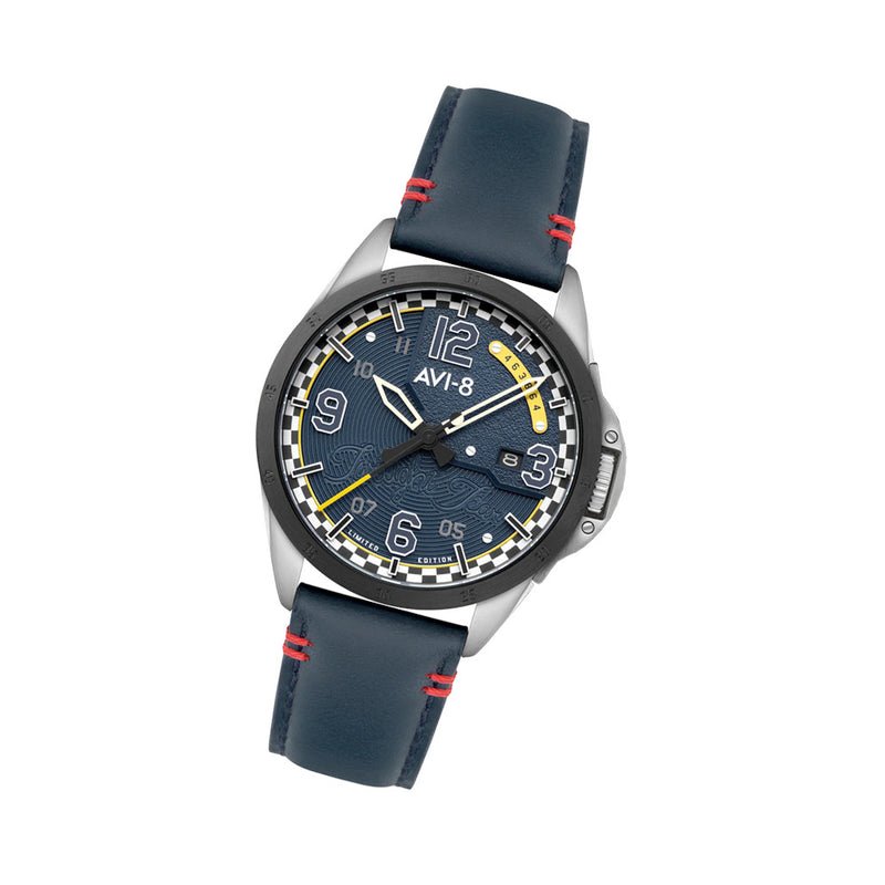 AVI-8 P-51 Mustang Twilight Tear Automatic LE with Twilight Blue Dial #AV-4111-02