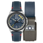 AVI-8 P-51 Mustang Twilight Tear Automatic LE with Twilight Blue Dial #AV-4111-02