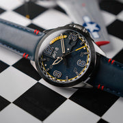 AVI-8 P-51 Mustang Twilight Tear Automatic LE with Twilight Blue Dial #AV-4111-02