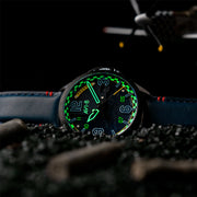 AVI-8 P-51 Mustang Twilight Tear Automatic LE with Twilight Blue Dial #AV-4111-02