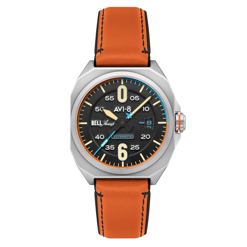 AVI-8 Bell X-1 Machbuster Automatic Graphite Black Dial #AV-4115