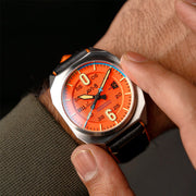 AVI-8 Bell X-1 Machbuster Automatic Orange Dial #AV-4115-02