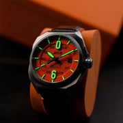 AVI-8 Bell X-1 Machbuster Automatic Orange Dial #AV-4115-02