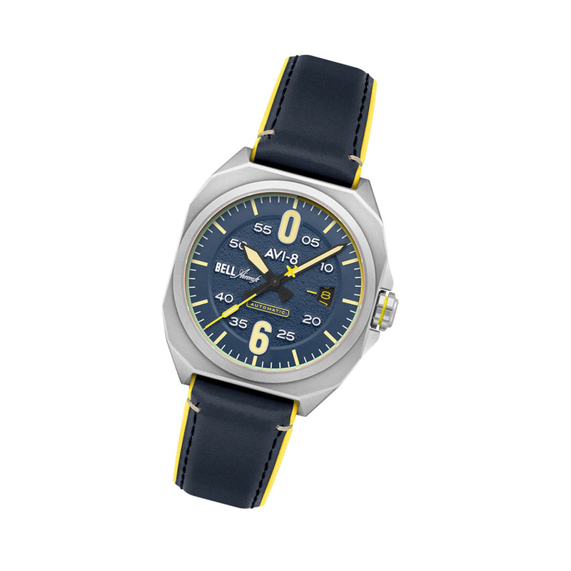 AVI-8 Bell X-1 Machbuster Automatic Catalina Blue Dial #AV-4115-03