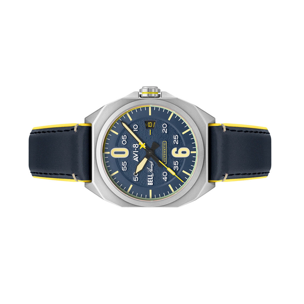 AVI-8 Bell X-1 Machbuster Automatic Catalina Blue Dial #AV-4115-03