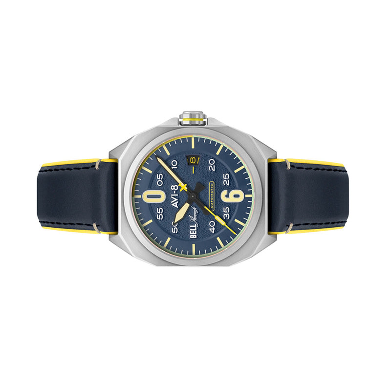 AVI-8 Bell X-1 Machbuster Automatic Catalina Blue Dial #AV-4115-03