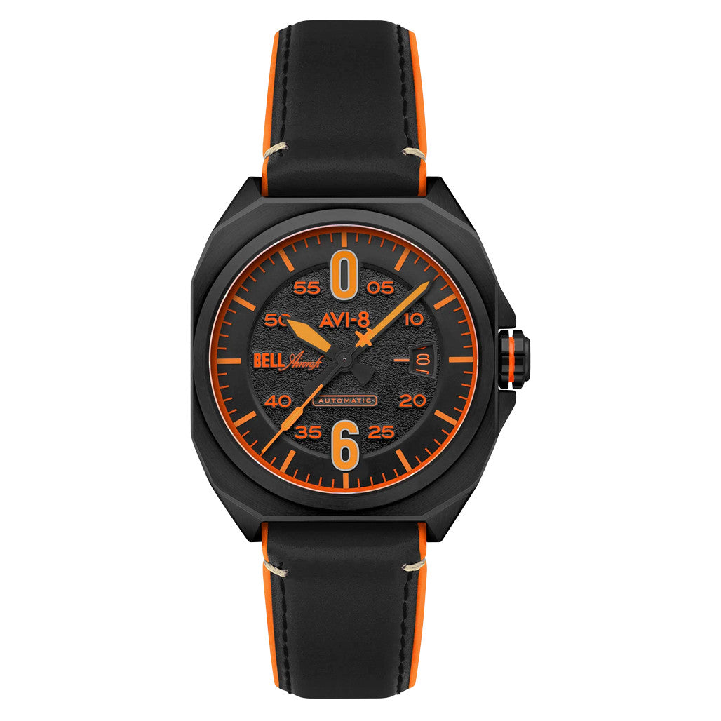 AVI-8 Bell X-1 Machbuster Automatic Jet Black Dial #AV-4115-04