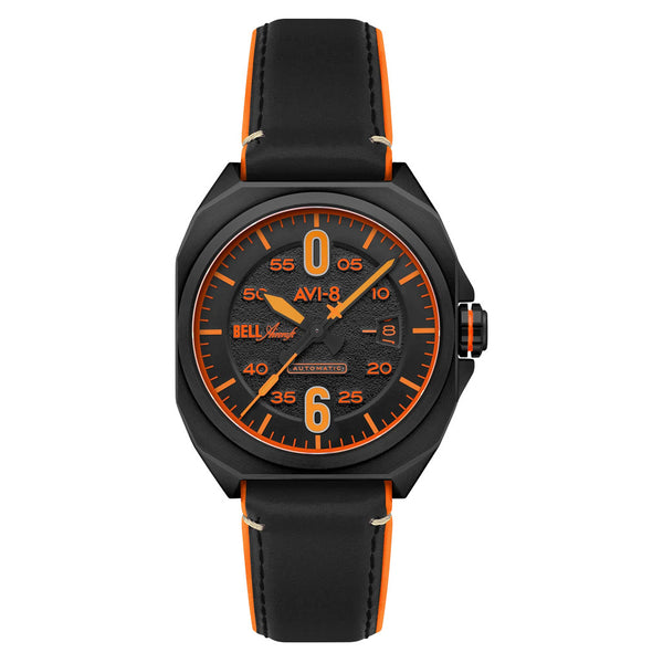 アラーム AVI-8 Bell X-1 Machbuster Automatic Jet Black Dial #AV-4115-04