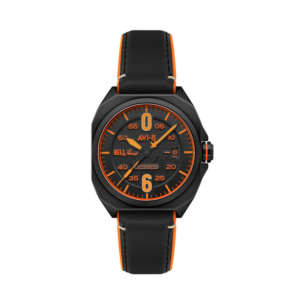 AVI-8 Bell X-1 Machbuster Automatic Jet Black Dial #AV-4115-04