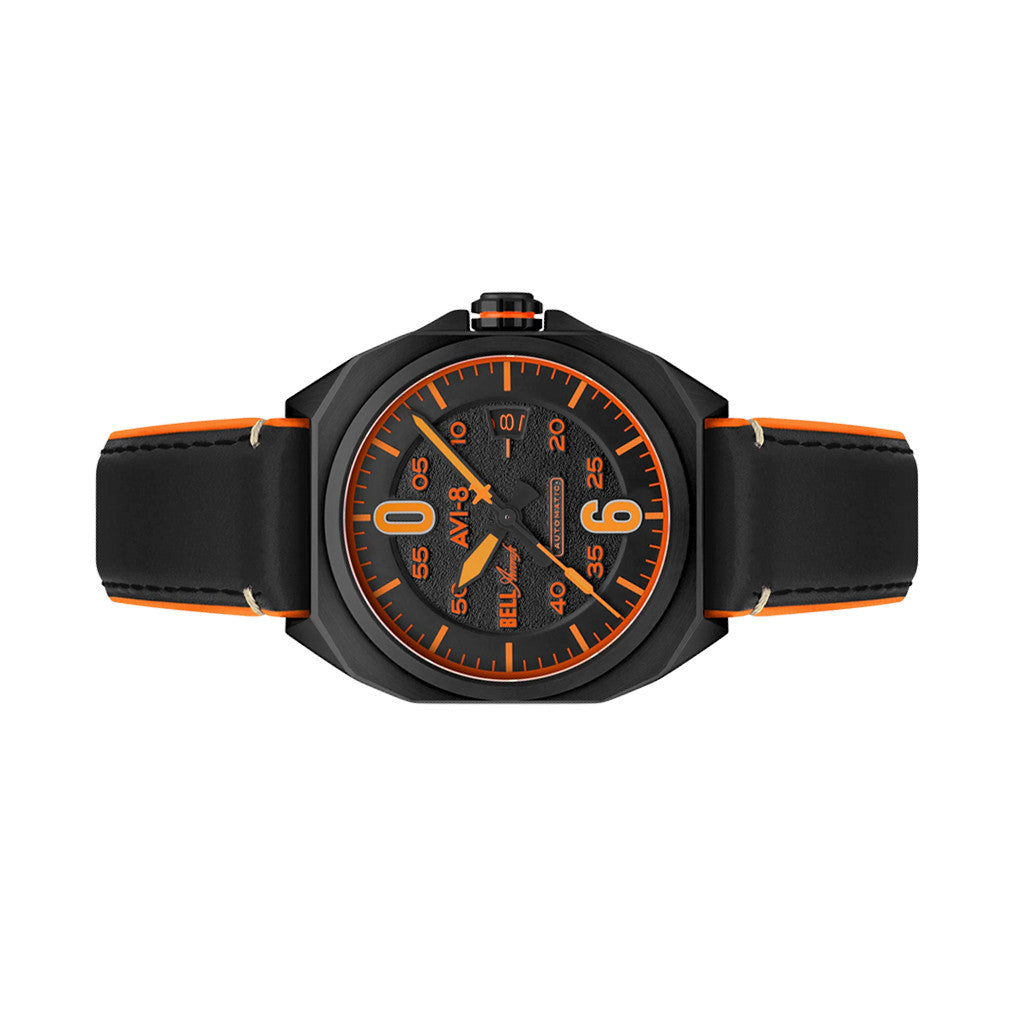 AVI-8 Bell X-1 Machbuster Automatic Jet Black Dial #AV-4115-04