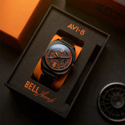 AVI-8 Bell X-1 Machbuster Automatic Jet Black Dial #AV-4115-04