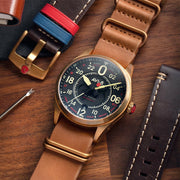 AVI-8 Spitfire D-Day 80 Royal British Legion 24 Hour Automatic Bronze LE #AV-4116-RBL-01