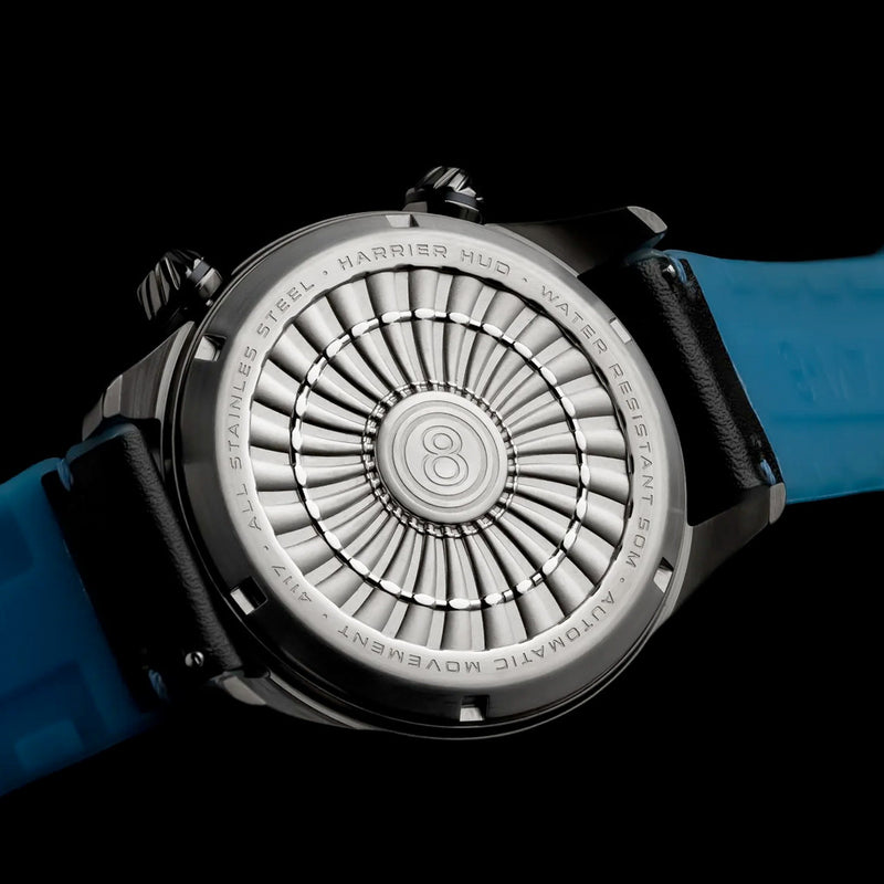 AVI-8 Hawker Harrier HUD Automatic with Gradient Blue Dial #AV-4117-01