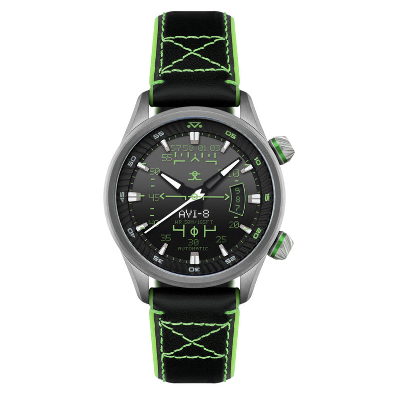 AVI-8 Hawker Harrier HUD Automatic with Gradient Black Dial #AV-4117-02
