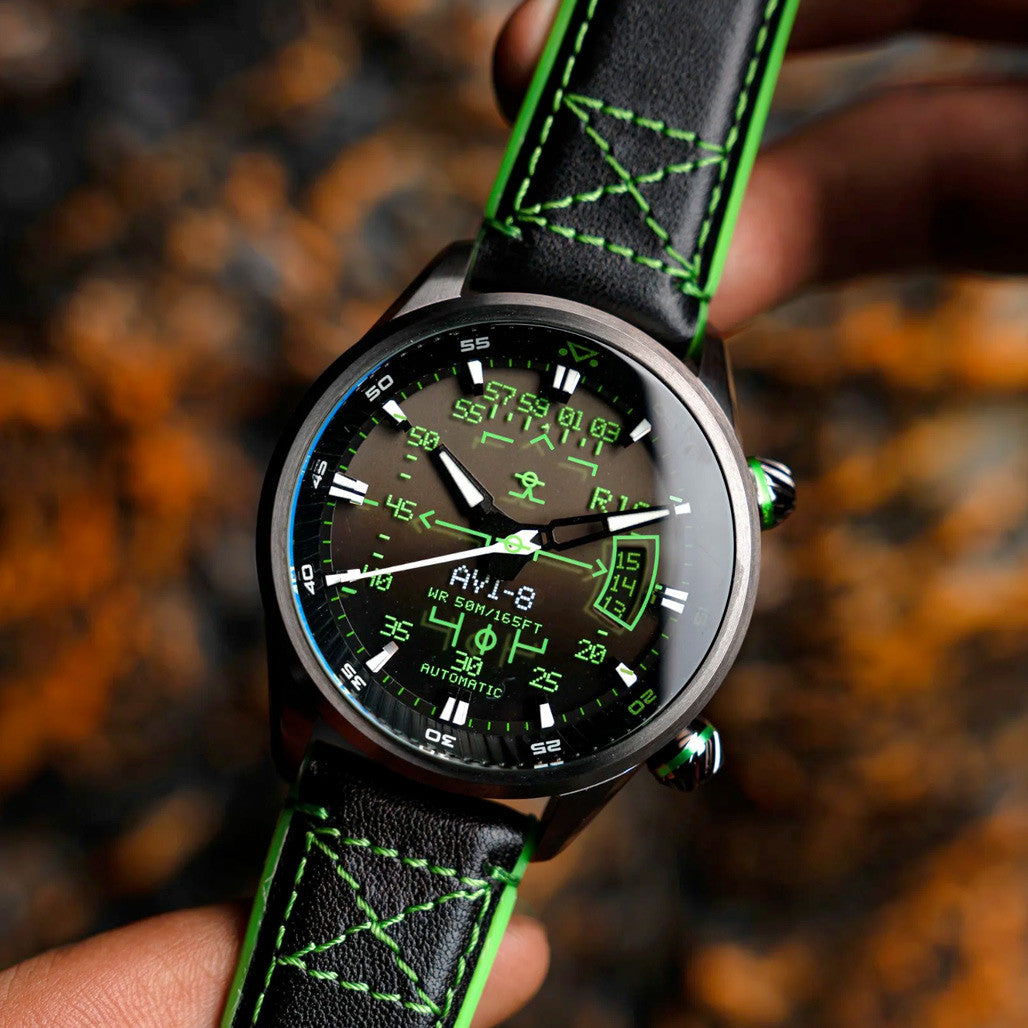 AVI-8 Hawker Harrier HUD Automatic with Gradient Black Dial #AV
